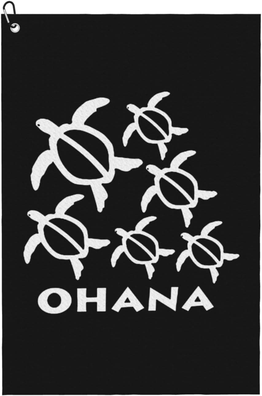 Ohana Woven Cotton Golf Towel